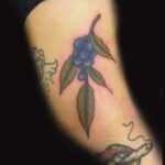 blue grapes tattoo by brynn johnson