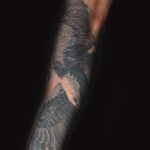 bald eagle realism tattoo by donavan moore