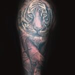 realism tiger tattoo by donavan moore