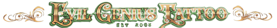 Evil Genius Tattoo Kelowna Header Logo